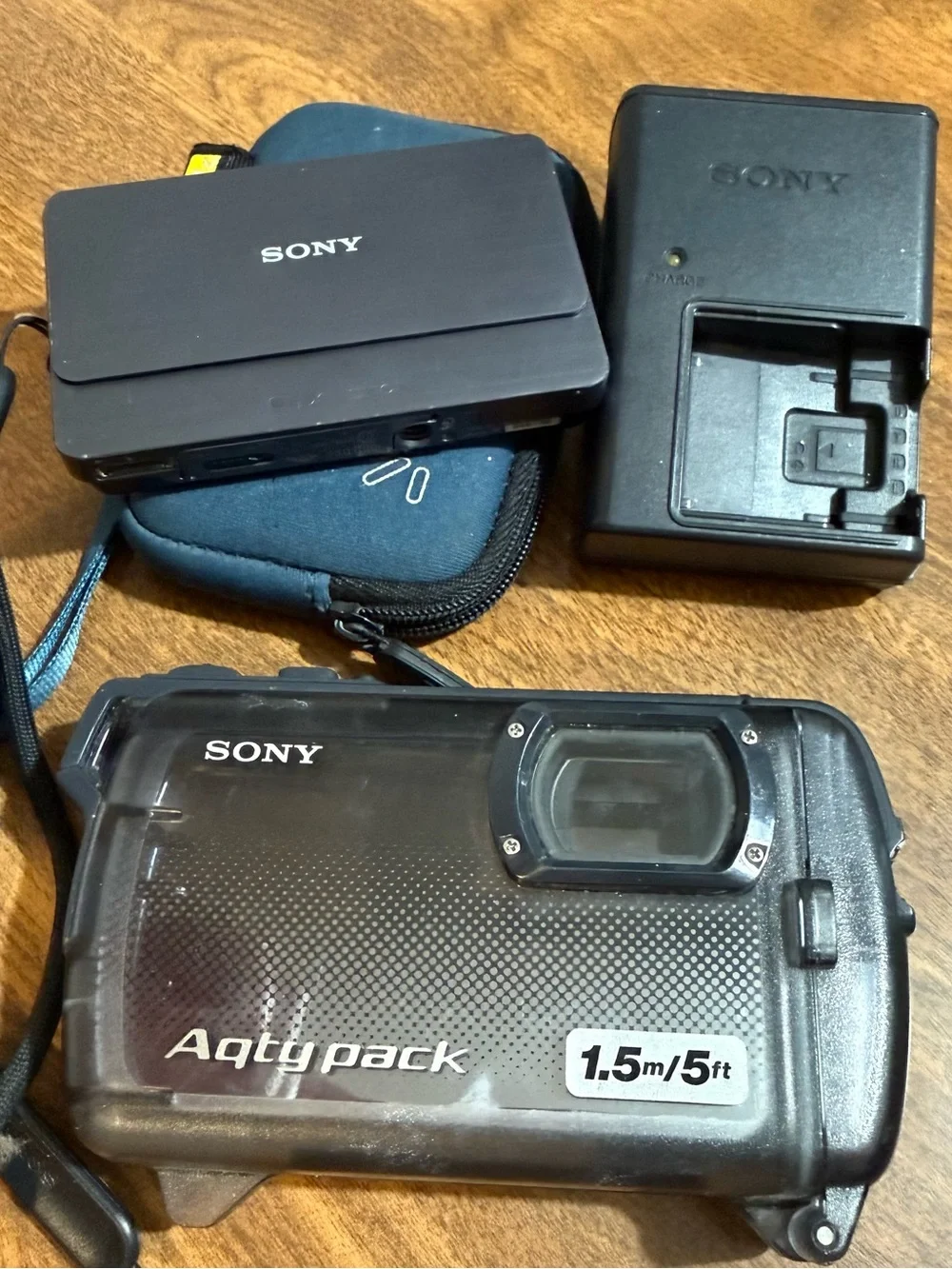 Sony Cyber Shot DSC-T700 Working With Memory Card Charger Waterproof Case